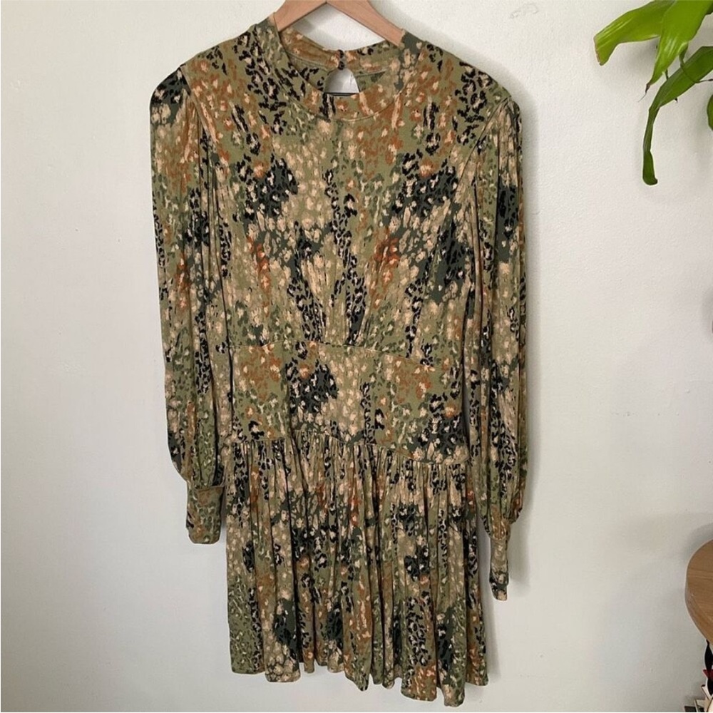 Free People Multicolor Long Sleeve Dress